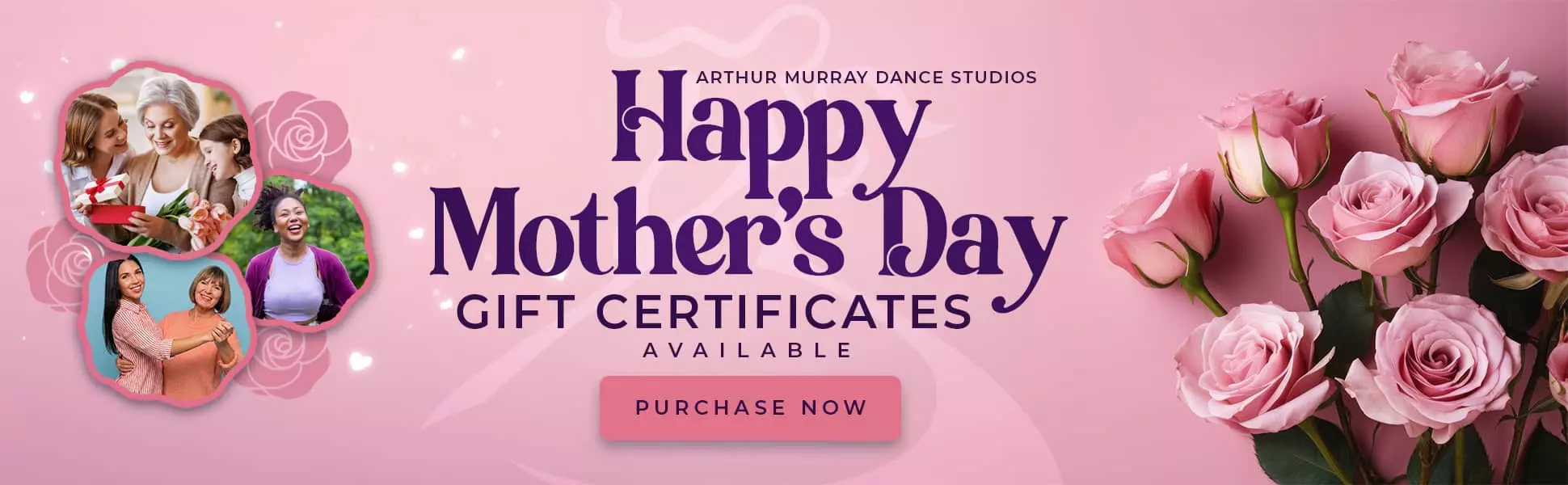 Valentines Day Dance Lesson Gift Certificates Arthur Murray Arthur Murray Dance Studios Mother's Day gift certificates available with 'Purchase Now' button
